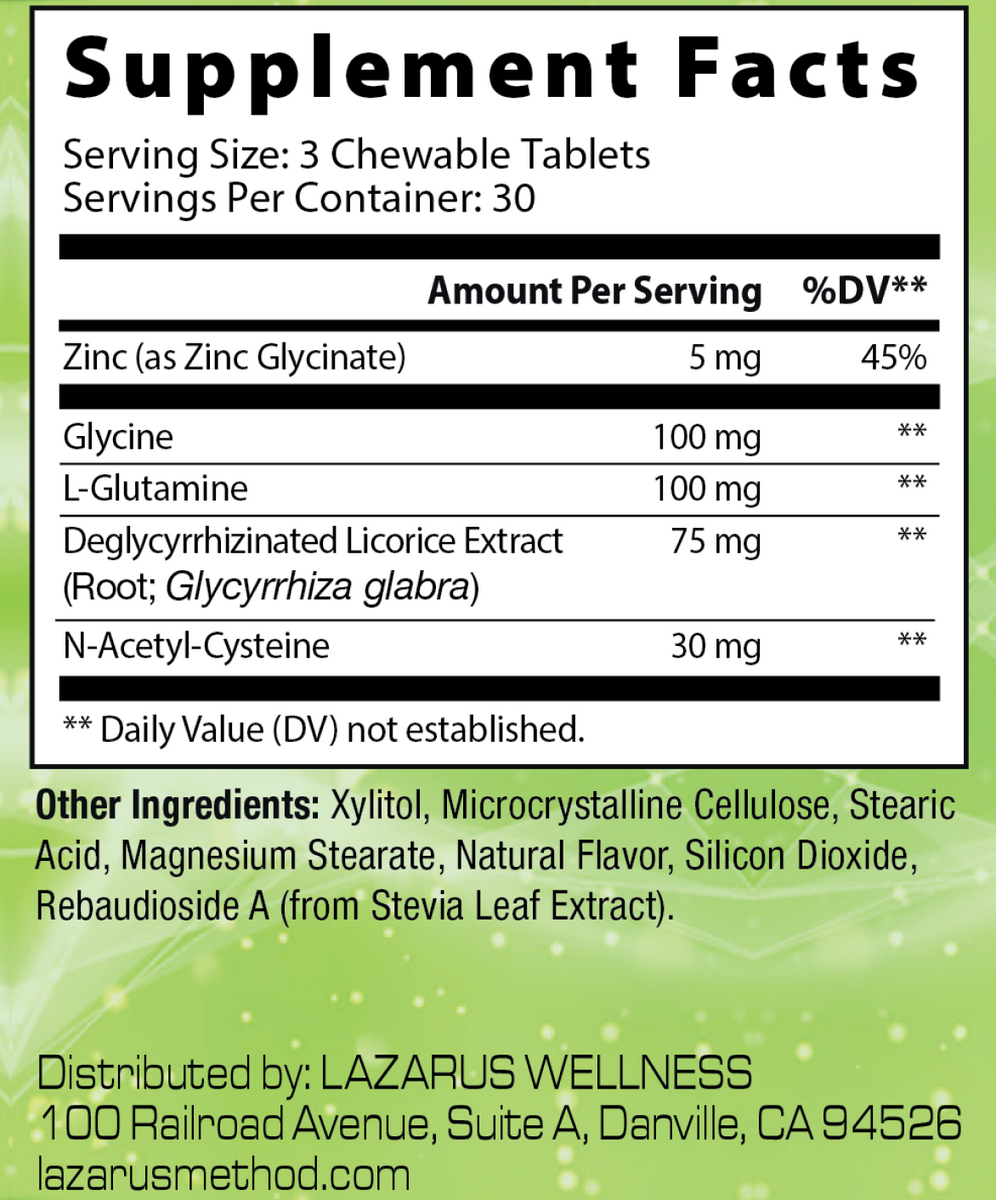 DGL Chews | The Lazarus Method - Wellness Programs